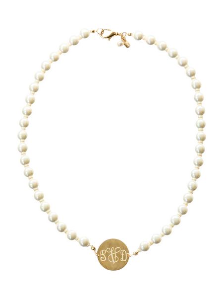 Pearl Monogram Necklace | Kiel James Patrick