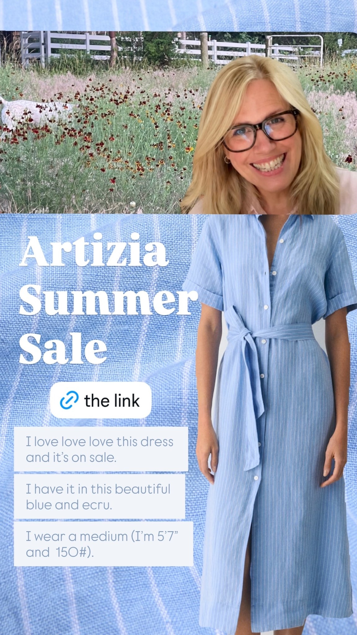 Artizia Summer Sale I love love love this dress and it’s on sale.

I have it in this beautiful blue and ecru.

I wear a medium (I’m 5’7” and  150#).

#LTKOver40 #LTKSaleAlert #LTKTravel