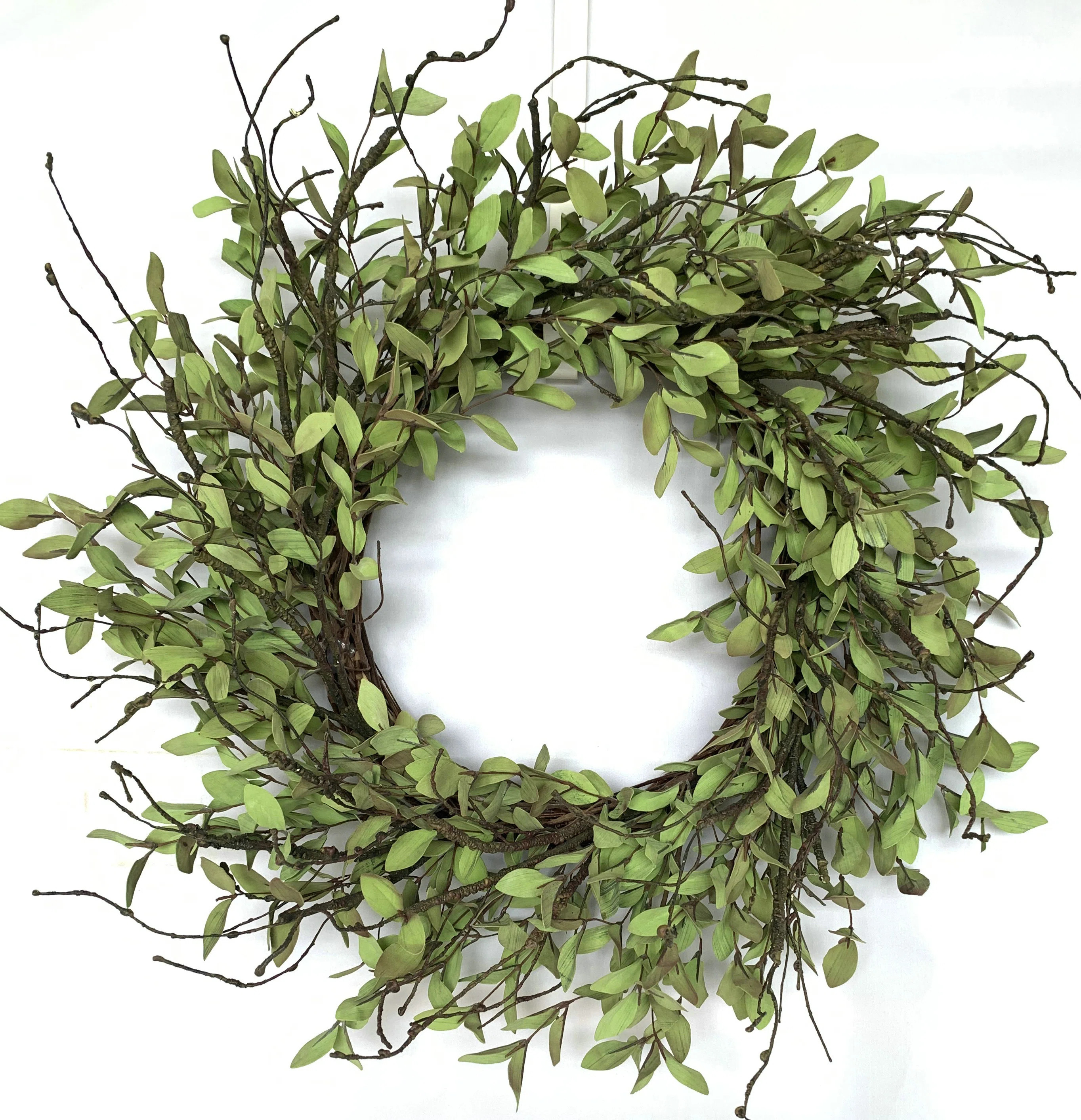 Primrue Handcrafted Faux Polyester 24'' Wreath & Reviews | Wayfair | Wayfair North America