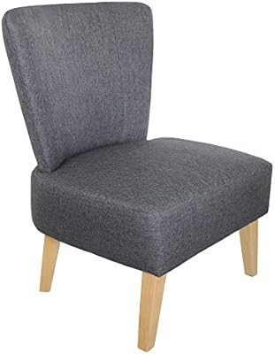 Armless Accent Chair, KGOPK Fabric Slipper Chair for Living Room, Elegant Design Modern Upholster... | Amazon (US)