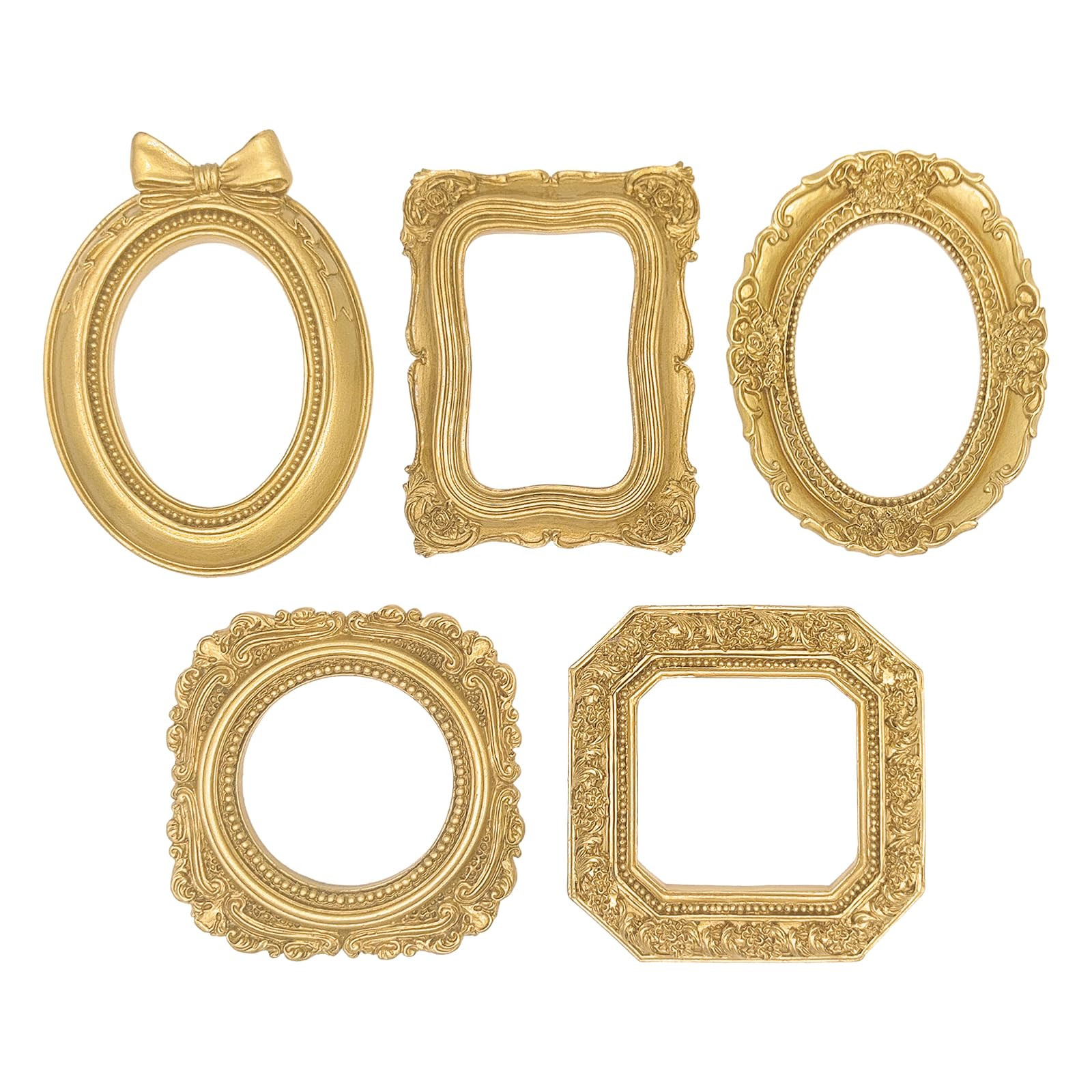 Small Picture Frames,Mini Gold Frames,Vintage Gold Frames,Table Top Decor, Magnetic Picture Frame... | Amazon (US)