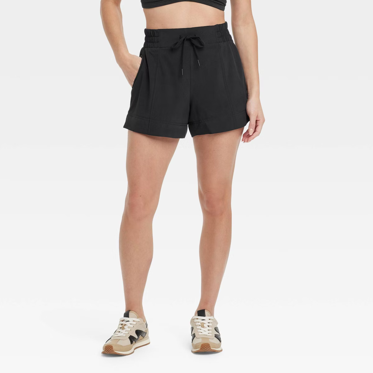 Women's Woven Mid-Rise Shorts 4" - All In Motion™ | Target