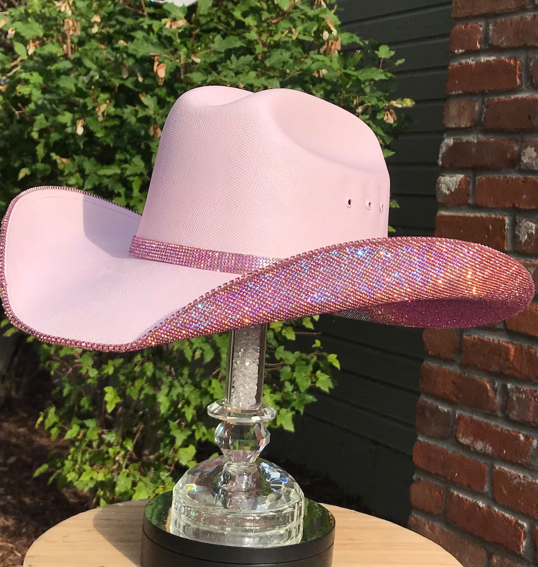 Rhinestone Cowgirl Hat. Western Wedding. Country Concert. Space   Costume. Bridesmaids Outfits. B... | Etsy (US)