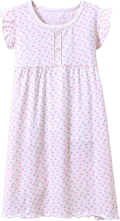 BOOPH Girls Dress Toddler White Casual Dress Princess Skirt for Girl 3-12 Years | Amazon (US)