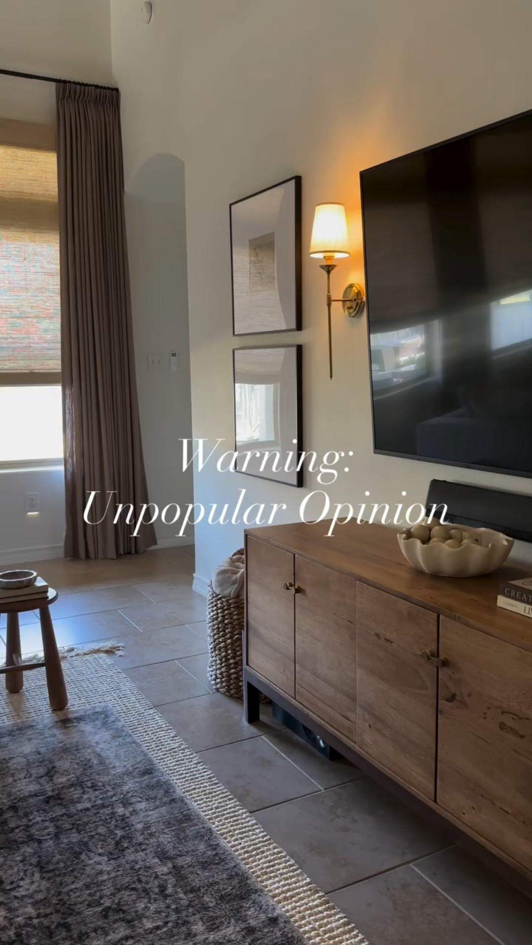 Comment LIGHT for links! 💡
I paid $30 for each sconce! AND the brass coloring is perfect on them. Not yellow or cheap looking at all!!! 🥹

What do you think? I feel that so many reels tell you to skip the hardwiring, but what about plug in?! Having to charge the lightbulbs constantly was too much, and I always forgot. 
Now I don’t have to worry about them running out of battery in the middle of a movie!!! 
Bring on the movie nights! 🎥🍿
.
.
.
#sconces #homedesign #interiordesigners