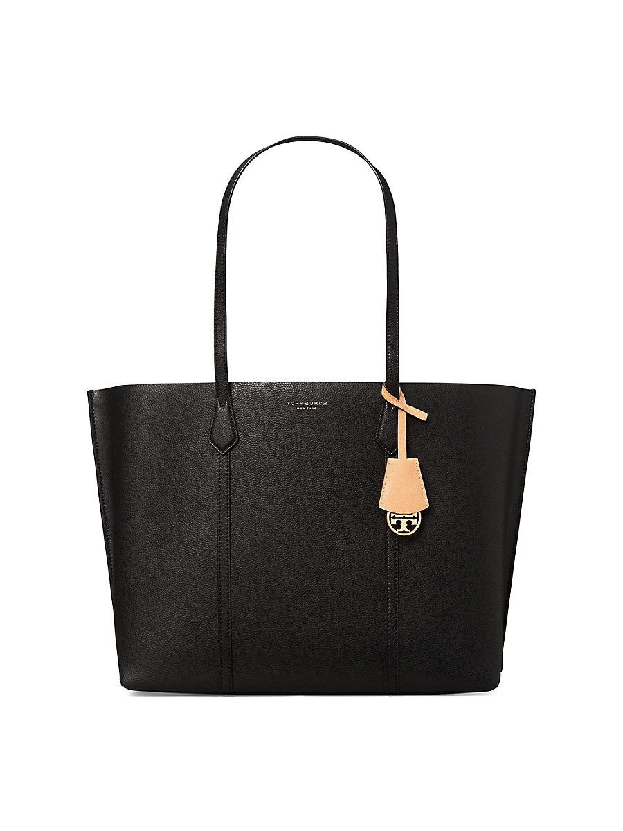 Women's Perry Leather Tote - Black | Saks Fifth Avenue