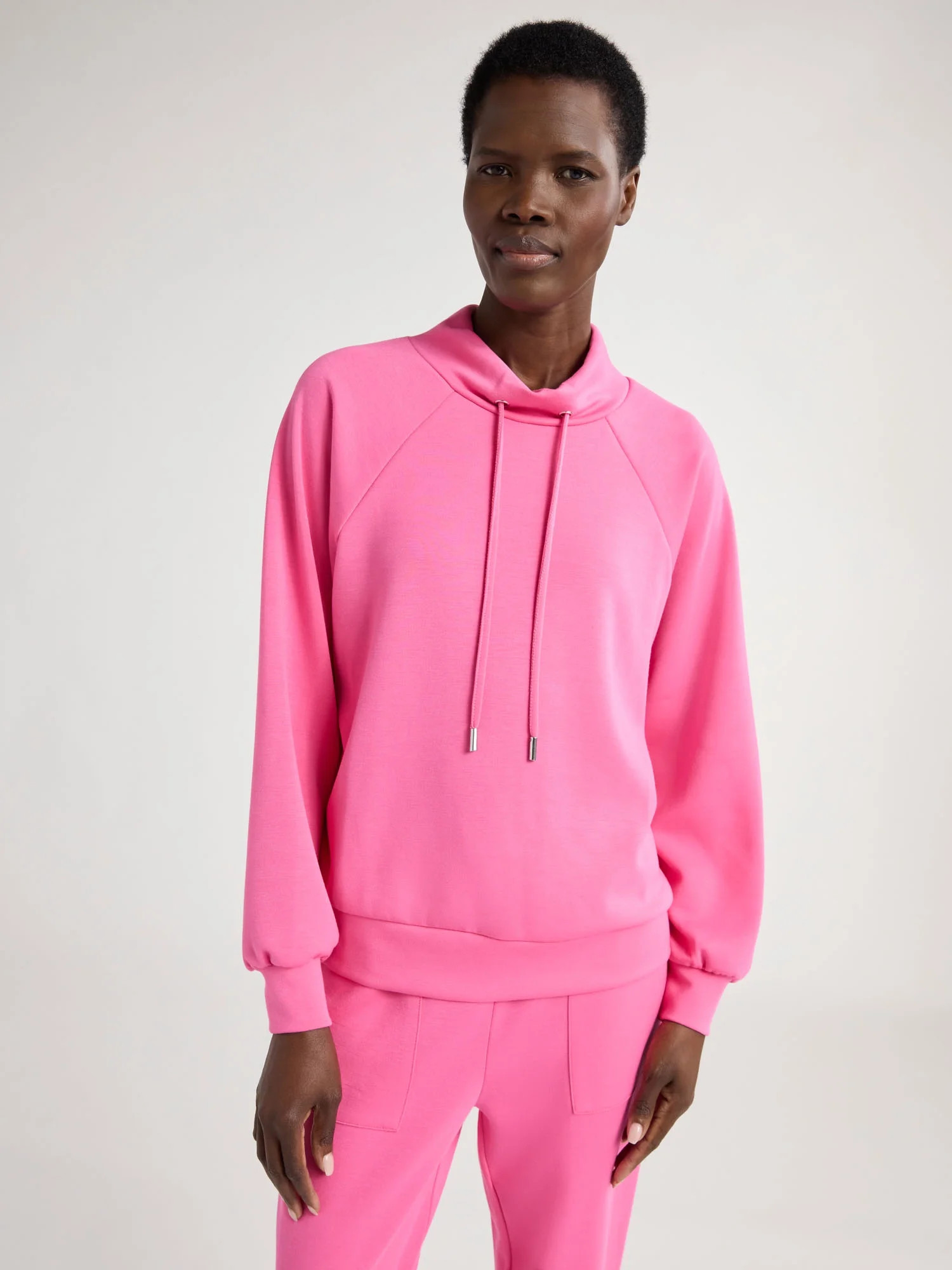 Scoop Women's Ultimate ScubaKnit Funnel Neck Sweatshirt, Sizes XS-XXL | Walmart (US)