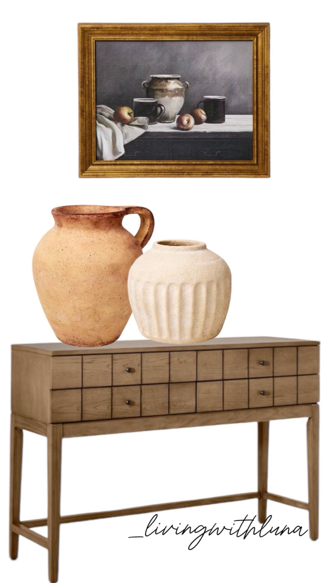 Entryway inspo . 



Console table, entryway table, neutral decor, modern organic, modern farmhouse , wall art, target finds 

#LTKStyleTip #LTKxTarget #LTKHome