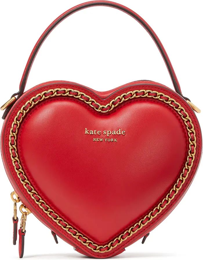 kate spade new york 3d heart leather crossbody bag | Nordstrom | Nordstrom