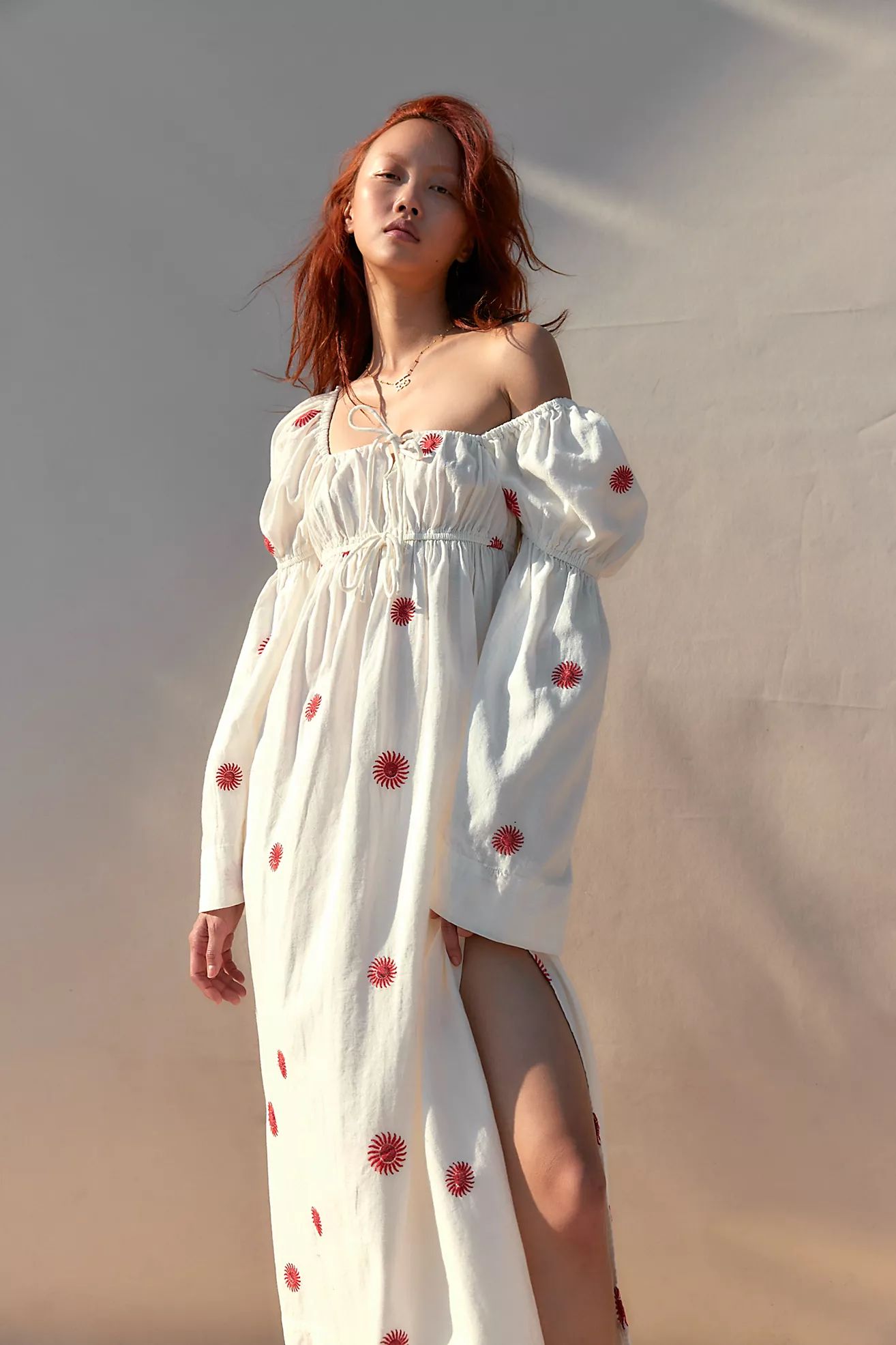 Emory Embroidered Midi Dress | Free People (Global - UK&FR Excluded)
