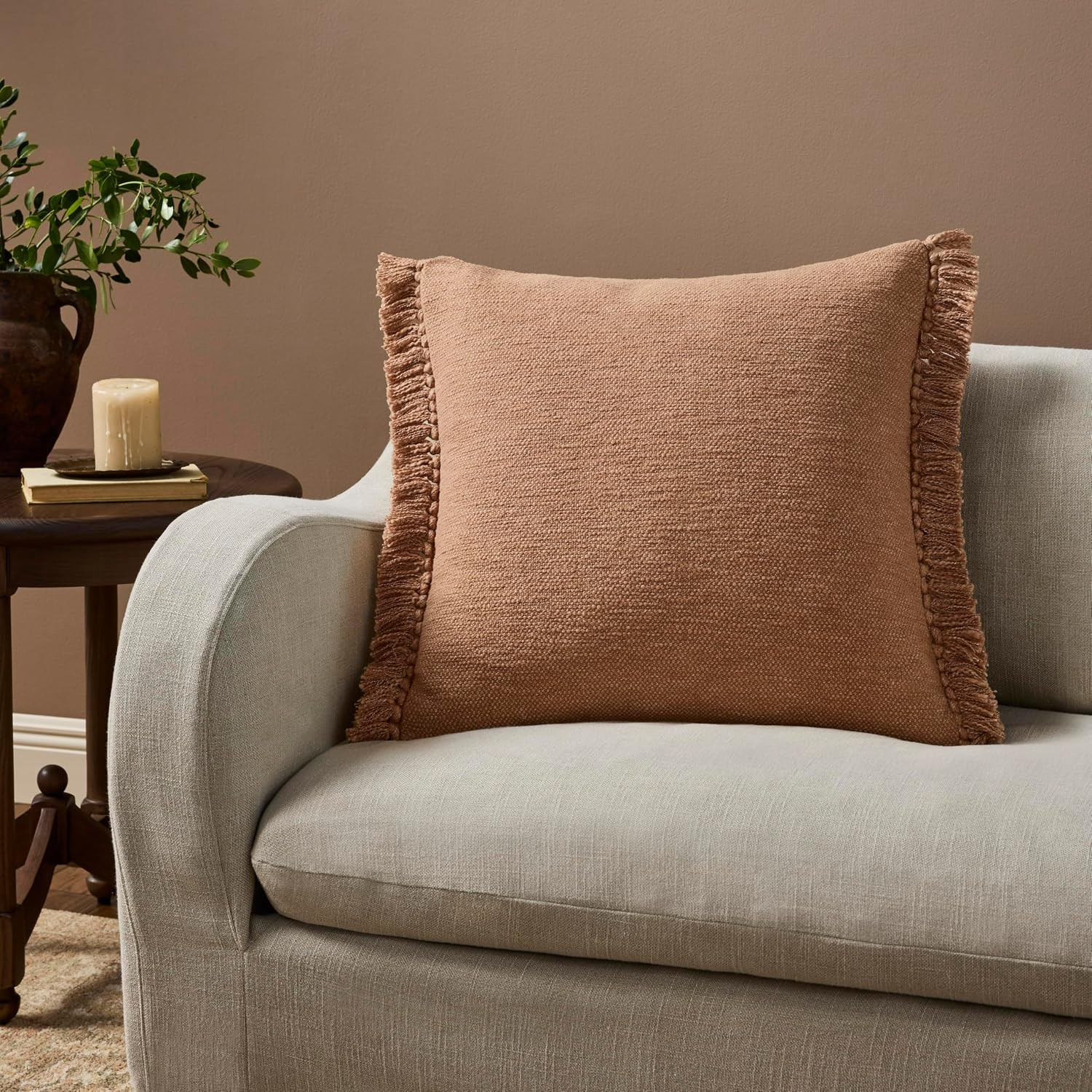 Loloi Magnolia Home Jett Desert Tan Cover w/Poly Pillow | Amazon (US)