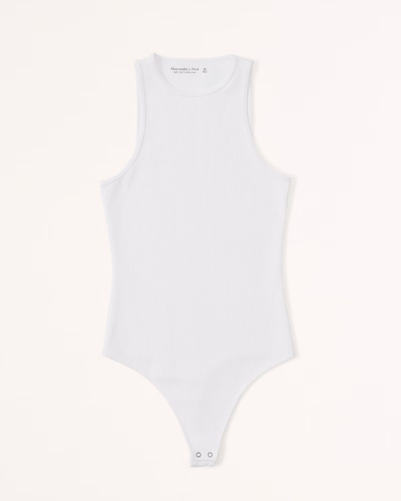 Seamless Rib Fabric Scuba Bodysuit | Abercrombie & Fitch (US)