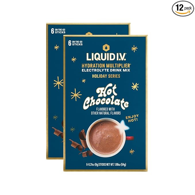 Liquid I.V.® Hydration Multiplier Hot Chocolate | Limited Edition Electrolyte Powder Drink | 2 P... | Amazon (US)