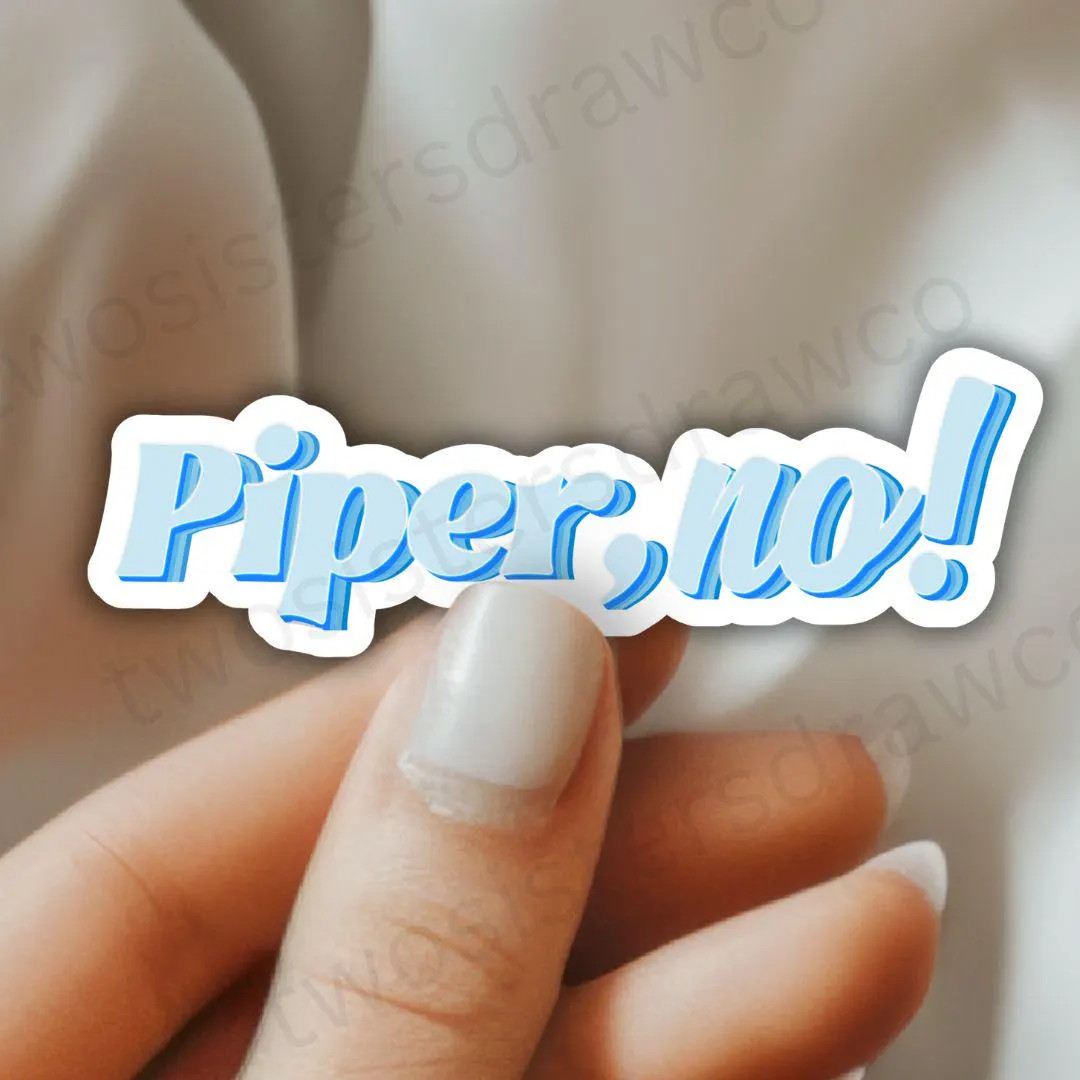 White Lotus Piper No Sticker, Funny Pop Culture Quote Decal - Etsy | Etsy (US)