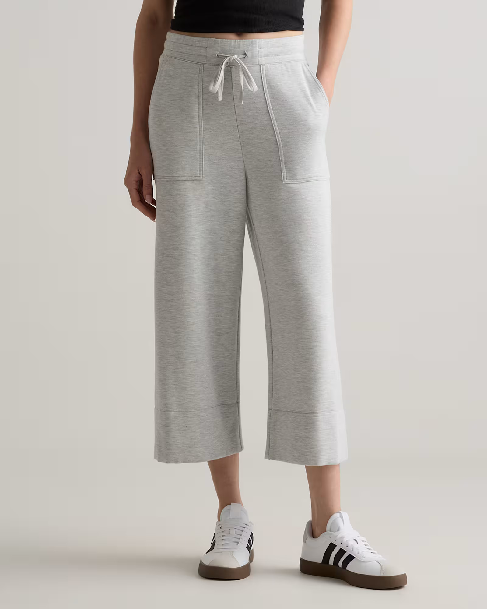 SuperSoft Fleece Cropped Wide Leg Pants | Quince