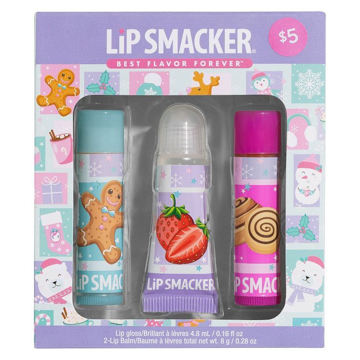 Lip Smacker Holiday Lip Care Trio Cosmetic Set - 0.42oz/3pc | Target