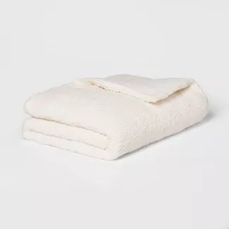 Click for more info about 50" x 70" Sherpa Weighted Blanket with Removable Cover - Room Essentials™