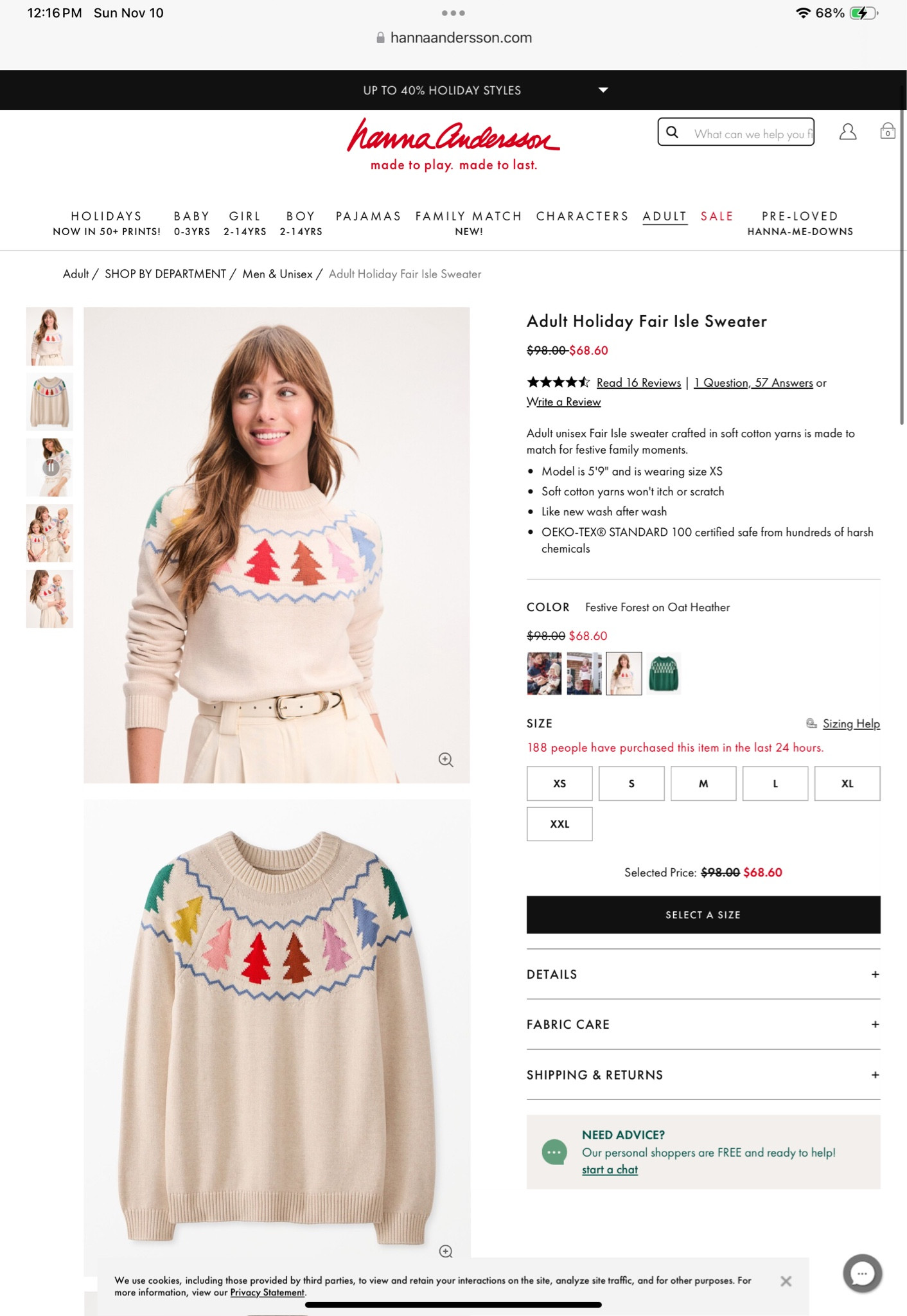 I just scored this gorgeous holiday sweater on sale - you also get 20% off if you sign up for email and text alerts!!!

They also have this design available in men’s, kids, and babies!

#LTKFamily #LTKHoliday #LTKSaleAlert