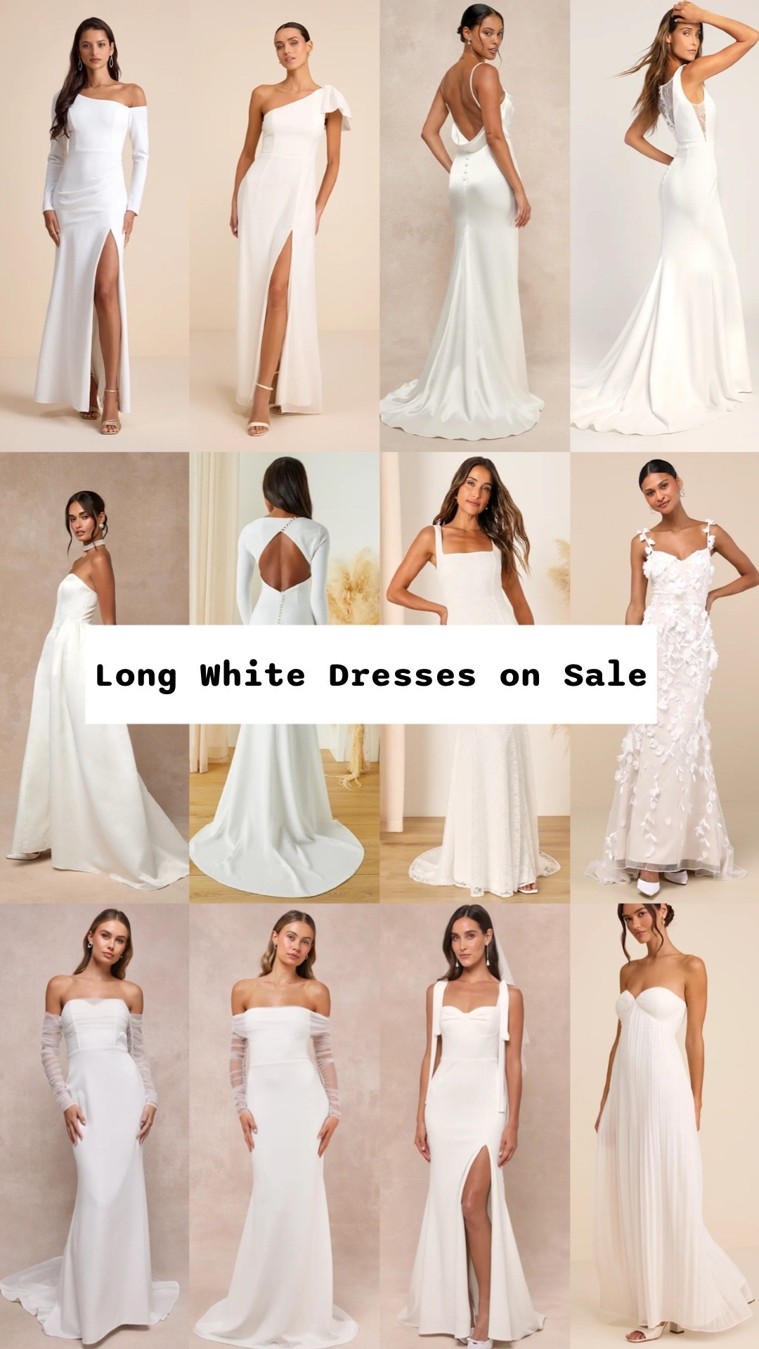 Long white maxi dresses on sale today @Lulus

#LTKWedding #LTKSeasonal #LTKSaleAlert