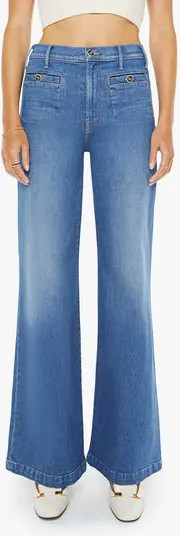 The Stashed Hustler Roller Patch Flare Leg Jeans | Nordstrom
