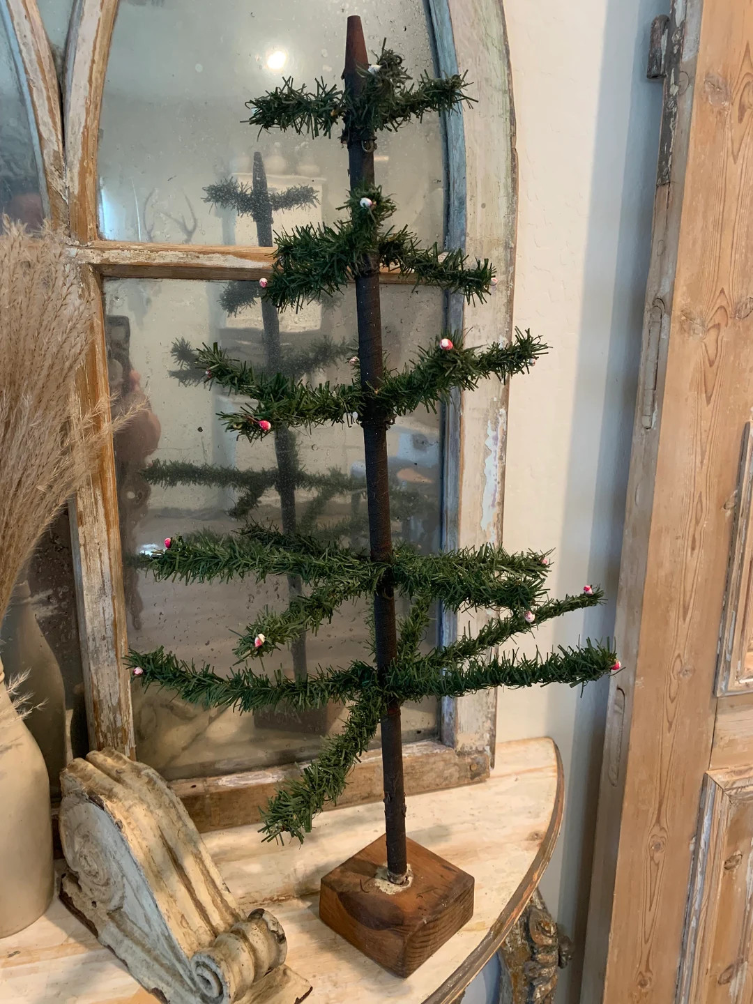 Rare Antique Feather Style Tree Made in Germany 25" Tall | Etsy (US)