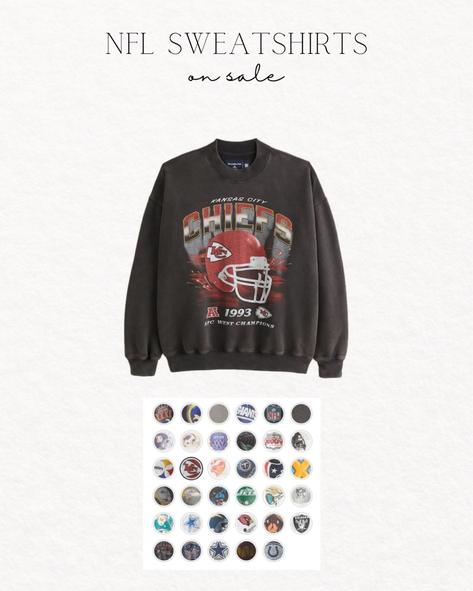 Vintage NFL crewneck sweatshirts

Abercrombie, on sale, nfl, championship, crewneck, sweatshirt

#LTKSeasonal #LTKHolidaySale #LTKsalealert