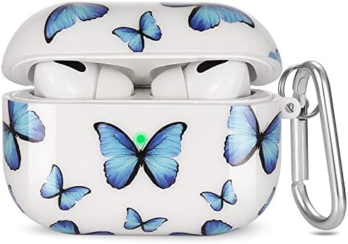AirPods Pro Case Butterfly, Olytop Cute Hard Protective Apple Airpods Pro Case Cover Shockproof C... | Amazon (US)