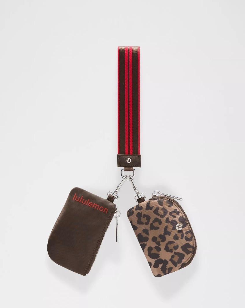 New leopard wristlet @lululemon 