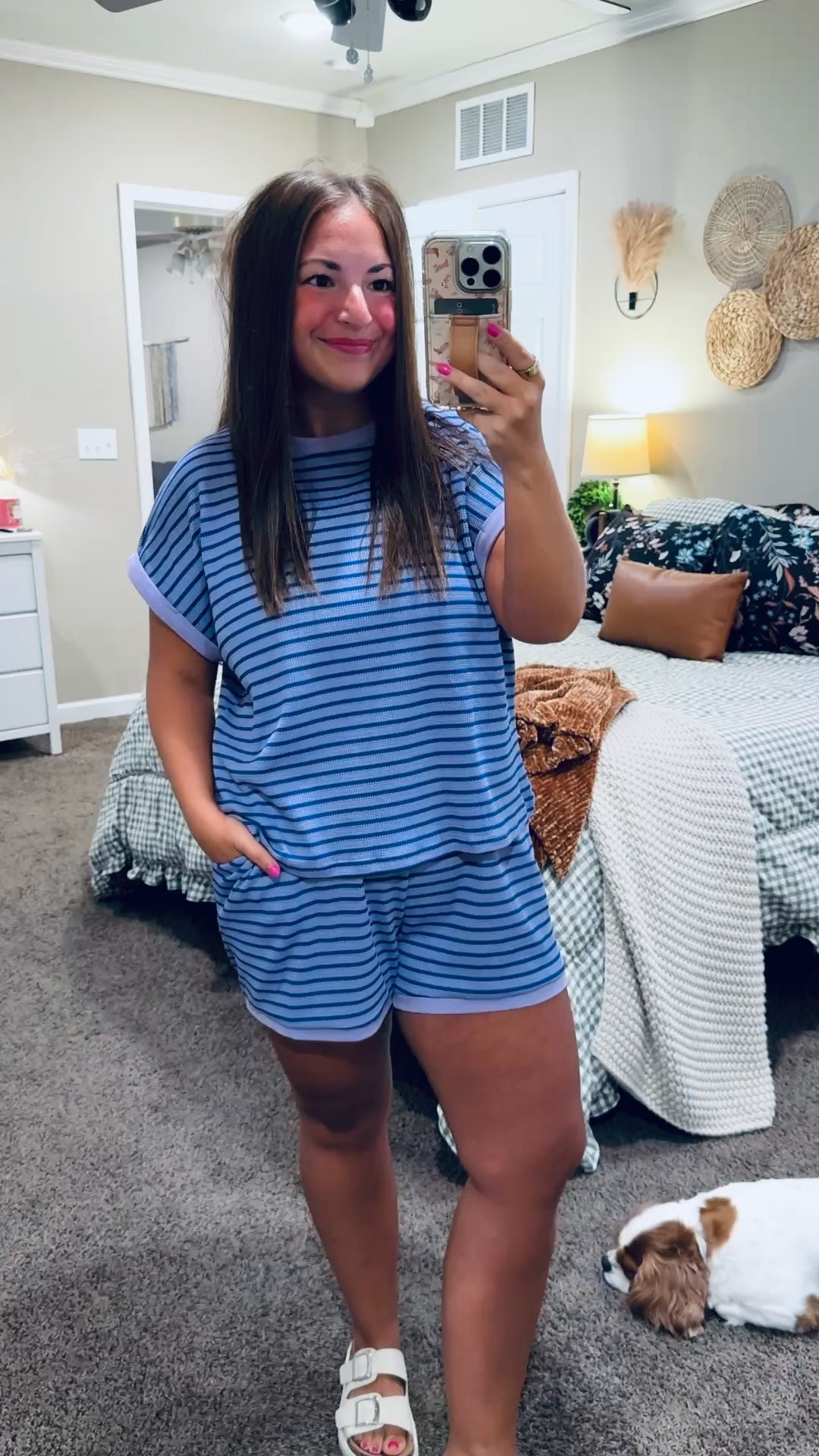 The cutest striped two-piece set from Amazon! 💜 Comfy, casual, and perfect for lounging or running errands! ✨


sandals: sold out, but linking similar options below!
set: fits true to size // wearing a large 

 #LTKootd #LTKMidsize