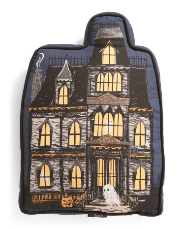 18x13 Creaky Haunted Mansion Light Up Halloween Pillow | TJ Maxx