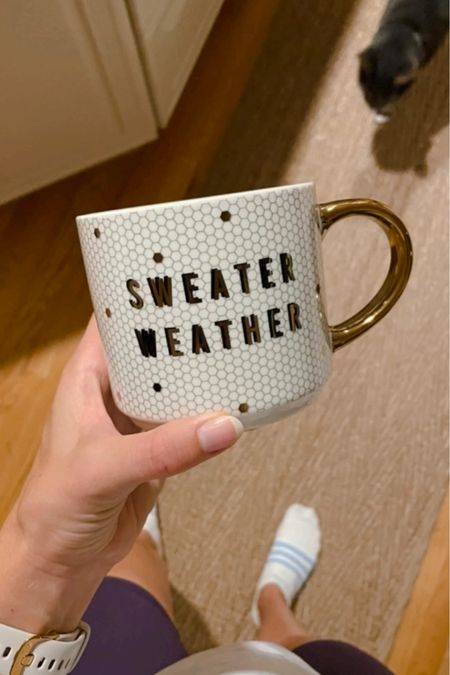 Sweater weather mug for fall - so many cute similar designs for the holidays too!

Would be such a cute gift idea 

Gold tile design mug

#LTKSeasonal #LTKhome