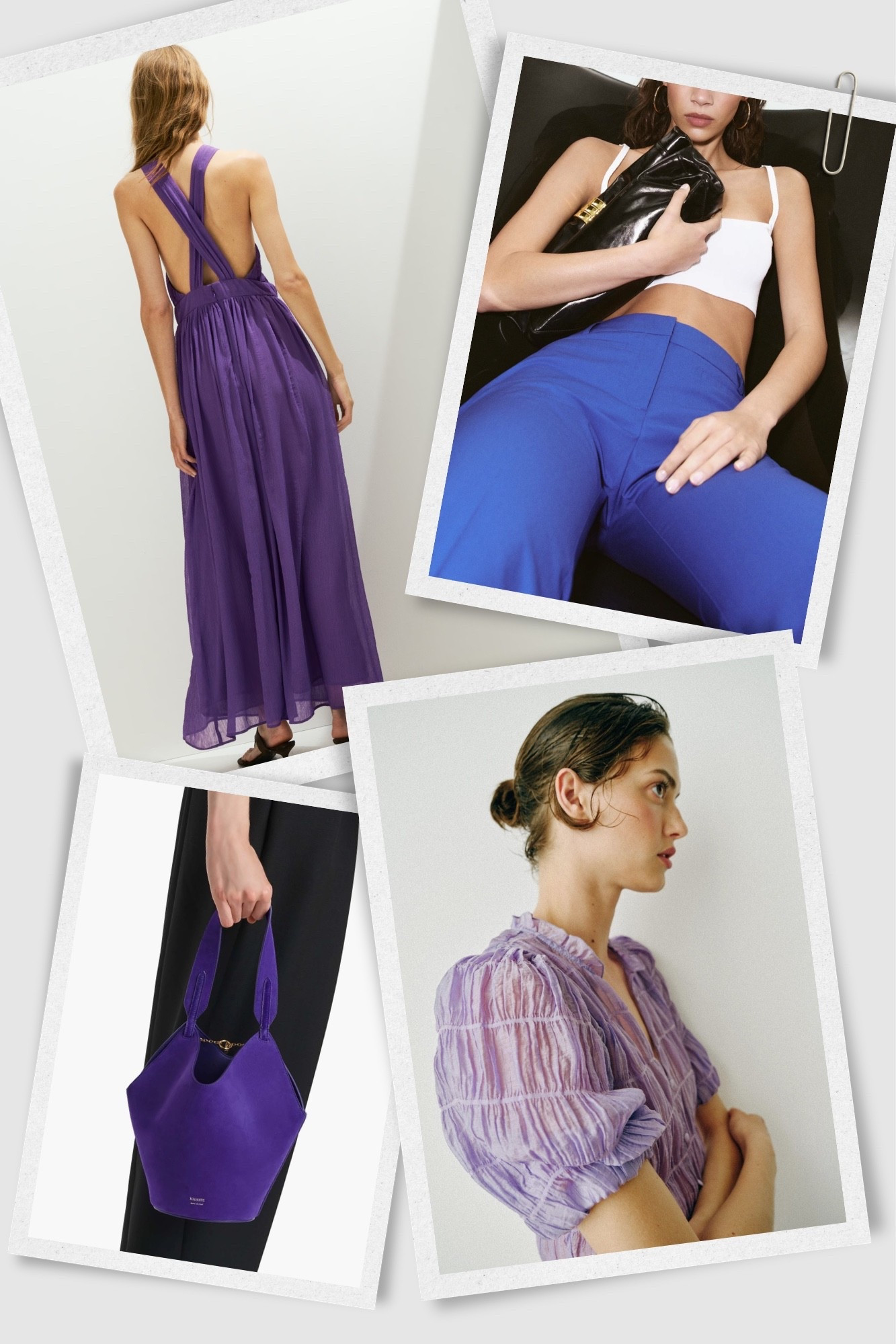 Purple feels rich, fresh, and a little unexpected, especially after years of wardrobes dominated by beige, cream, and safe neutrals.