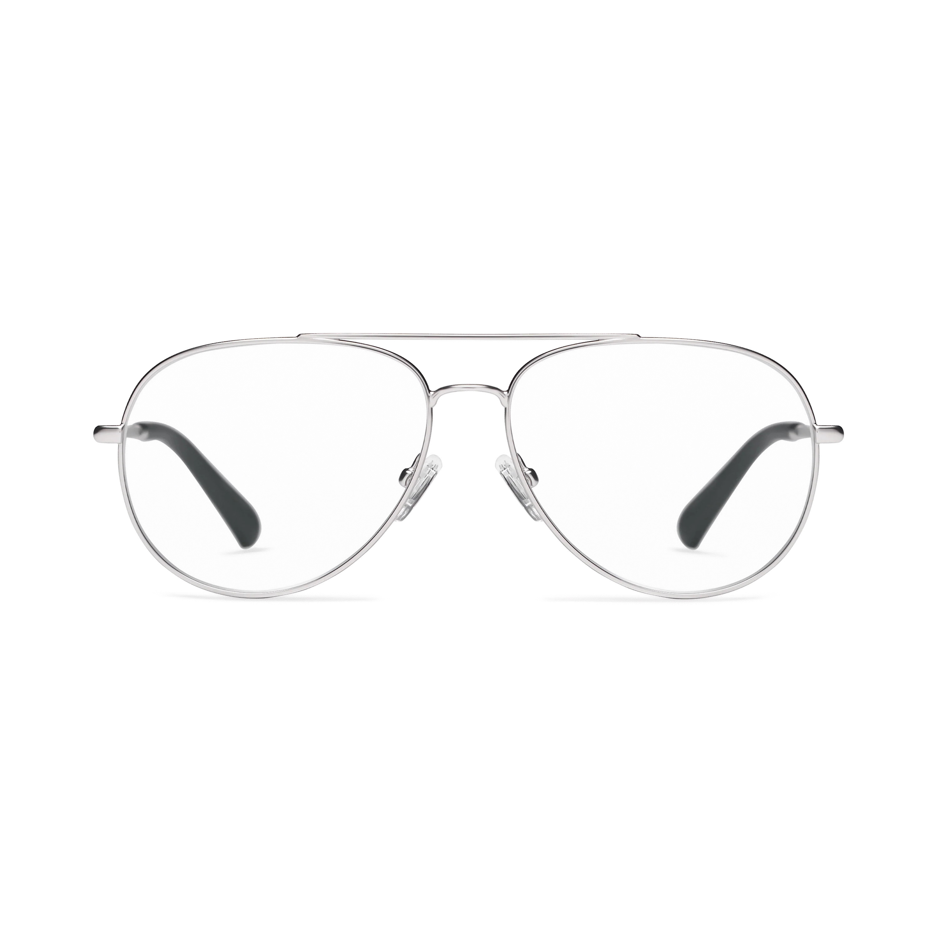 LOOK OPTIC - Aviator Reading Glasses - Stylish - Designer - Lightweight - High Quality - COOPER, Reader / Silver / +2.50 | Look Optic
