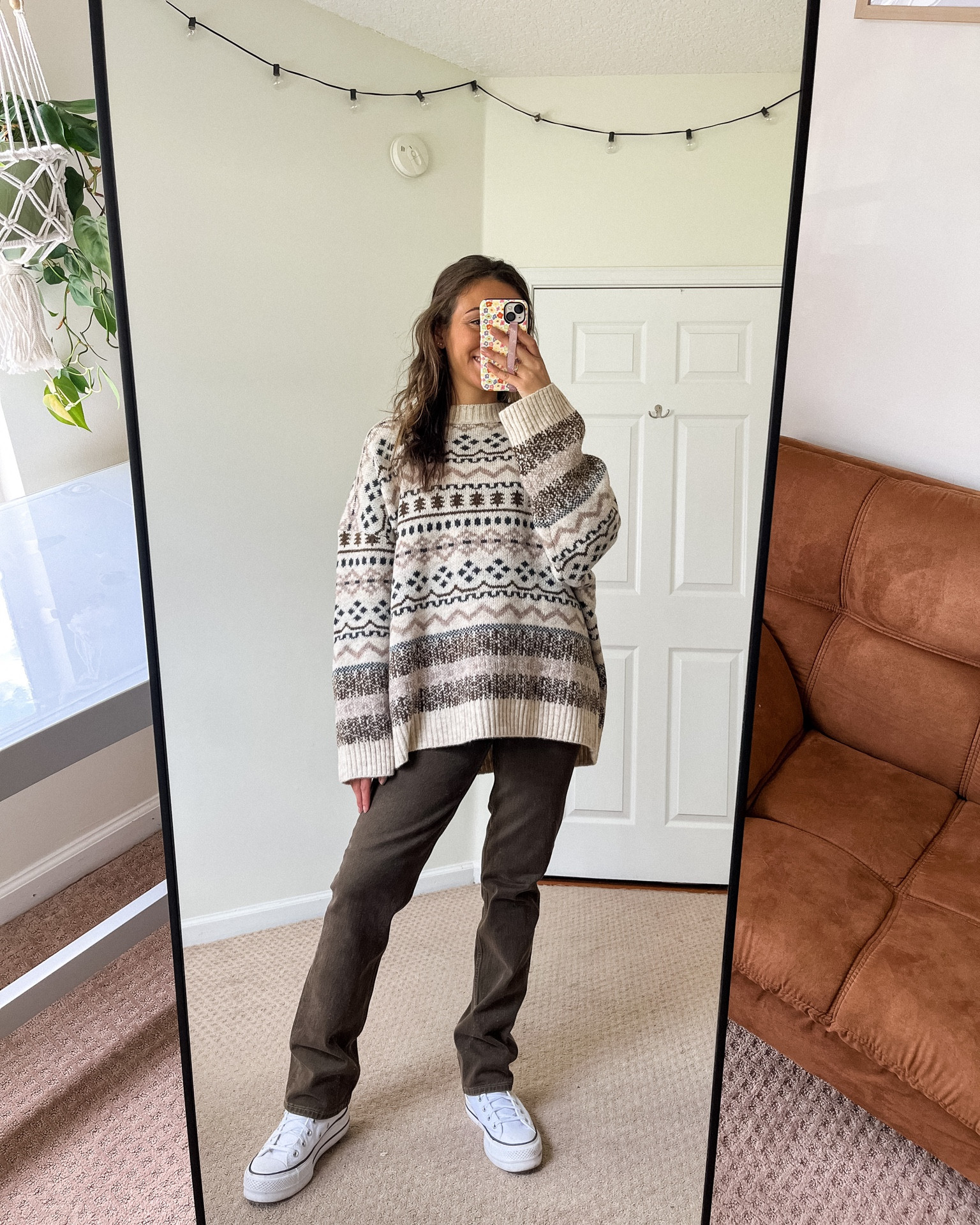 Fall Outfit Idea Inspo, Pumpkin Patch Outfit Idea, Fall Aesthetic, Chunky Oversized Sweater, Abercrombie Denim Jeans, Converse Platform High Tops

#LTKSeasonal #LTKstyletip