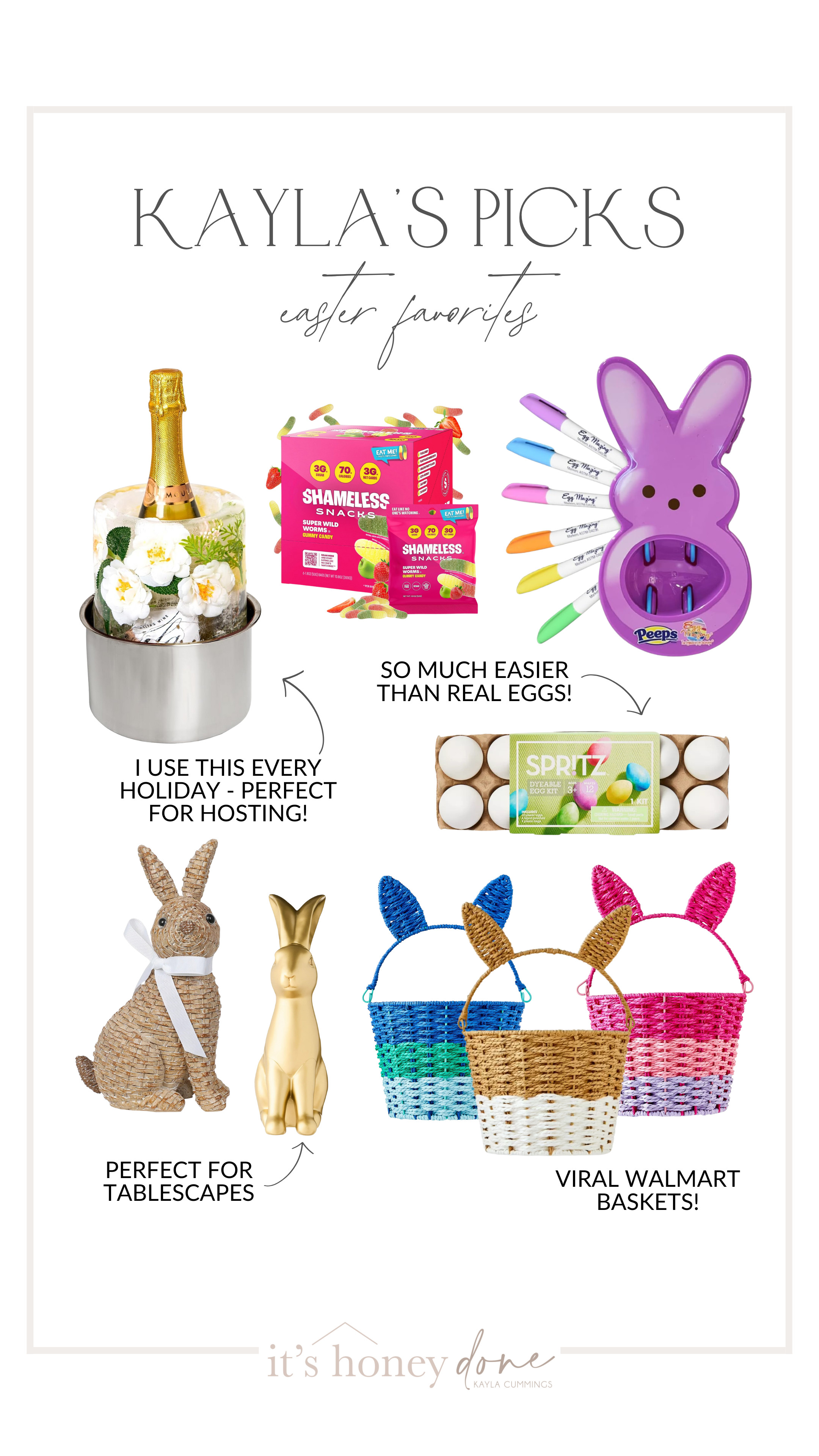 All of my favorites for easter! We use the wine ice mold at EVERY holiday, best buy ever! 

 

 #LTKSeasonal #LTKHome #LTKFindsUnder50