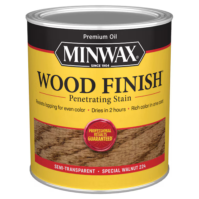 Minwax Wood Finish Oil-based Special Walnut Semi-transparent Interior Stain (1-quart) | Lowe's