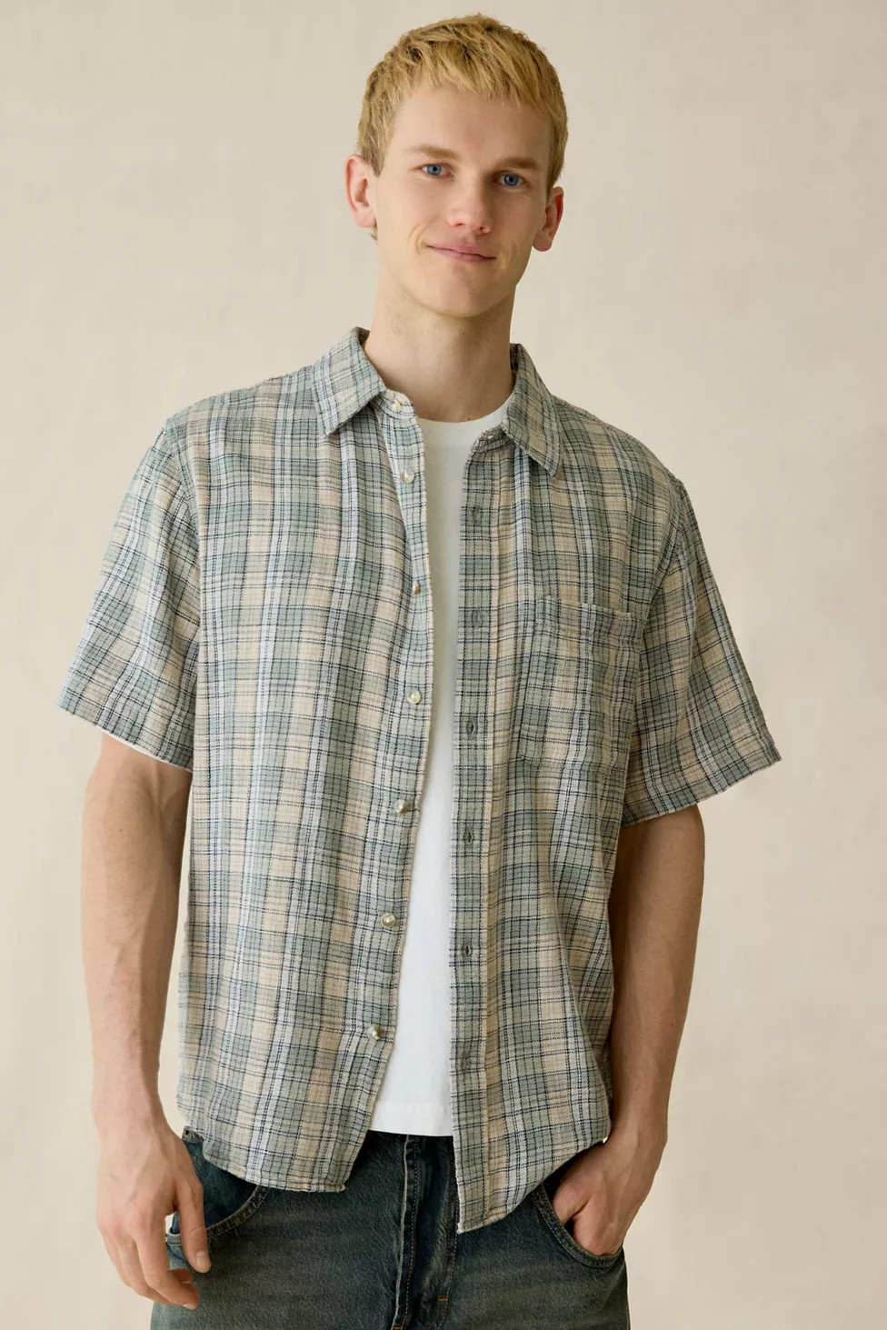 UO Breezy Baggy Short Sleeve Shirt | Urban Outfitters (US and RoW)
