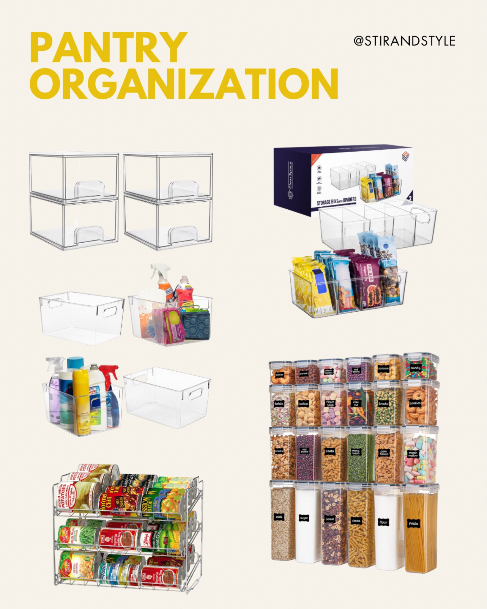 Shop these items to help keep your pantry organized and clean! 🧼🥫

#LTKSeasonal #LTKFamily #LTKHome