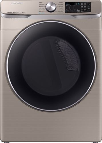 Samsung - 7.5 Cu. Ft. 12-Cycle Smart Wi-Fi Electric Dryer with Steam - Champagne | Best Buy U.S.