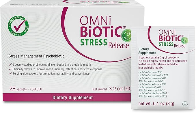 Stress Release - Clinically Tested Probiotic for Stress Management & Gut-Brain Axis Support - Str... | Amazon (US)