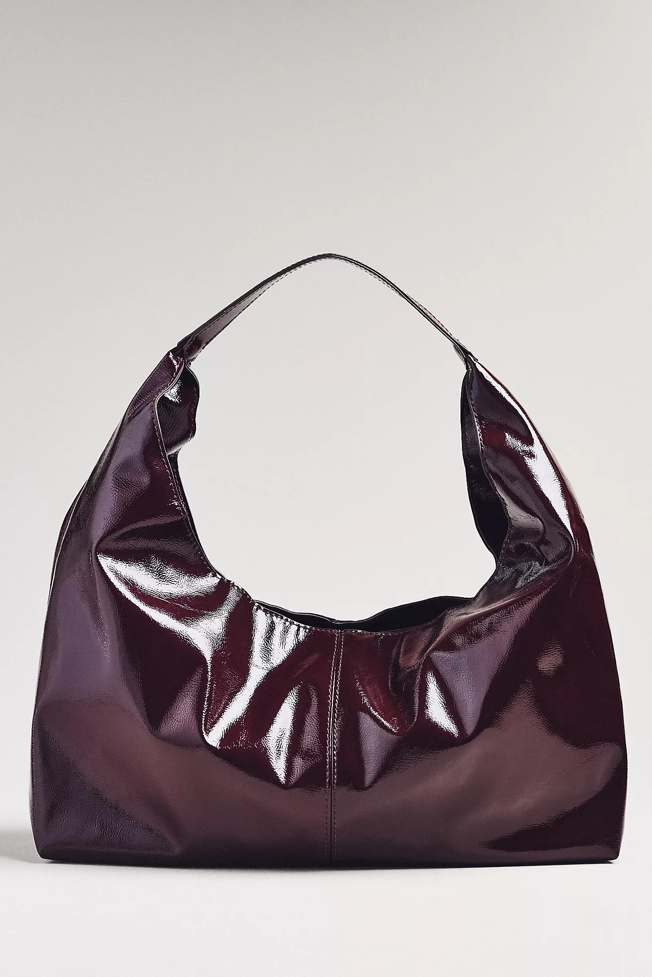 Shiny Faux Leather Tote | Anthropologie (US)