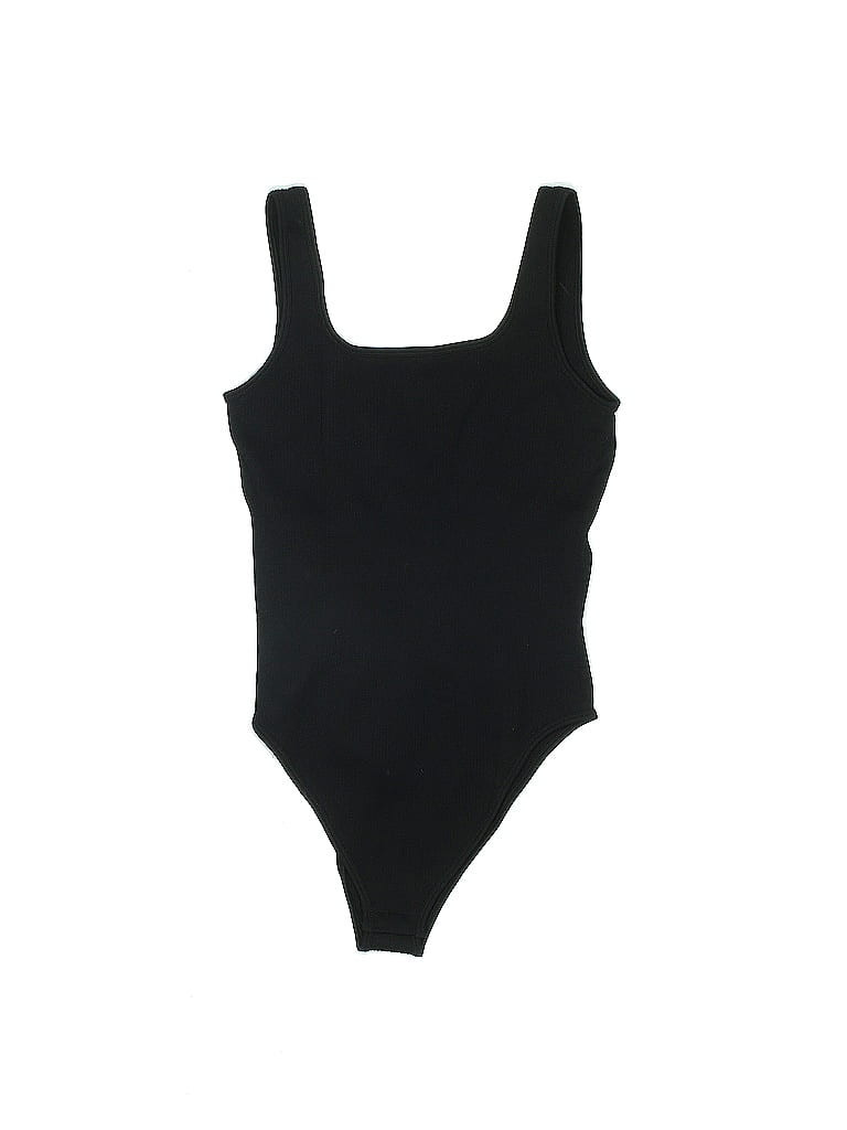 OQQ Bodysuit: Black Tops - Size Medium | ThredUp