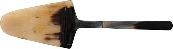 Creative Co-Op 10 Inches Horn Mango Wood Handle, Stained Finish Cake Server, Multi | Amazon (US)