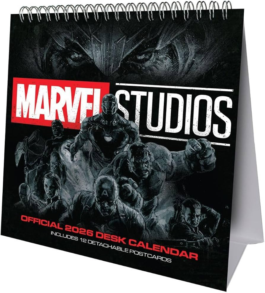 2026 CALENDAR MARVEL MONTH TO VIEW DESK EASEL OFFICIAL PRODUCT | Amazon (UK)