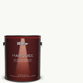 BEHR MARQUEE 1 gal. #PR-W15 Ultra Pure White Matte Interior Paint & Primer 145001 - The Home Depo... | The Home Depot