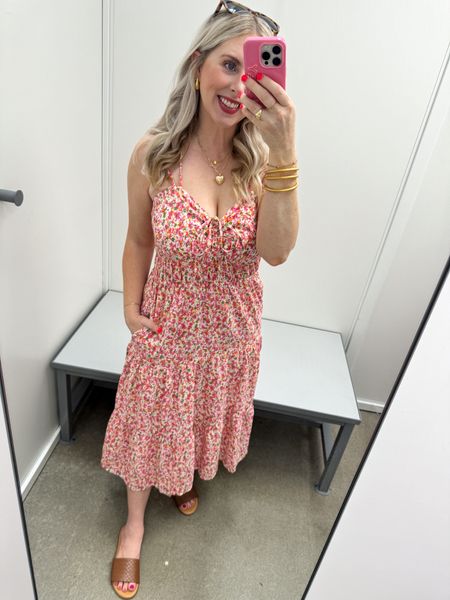 Walmart try on, time and tru, floral dress, midi dress 

#LTKfindsunder50 #LTKstyletip

#LTKSeasonal
