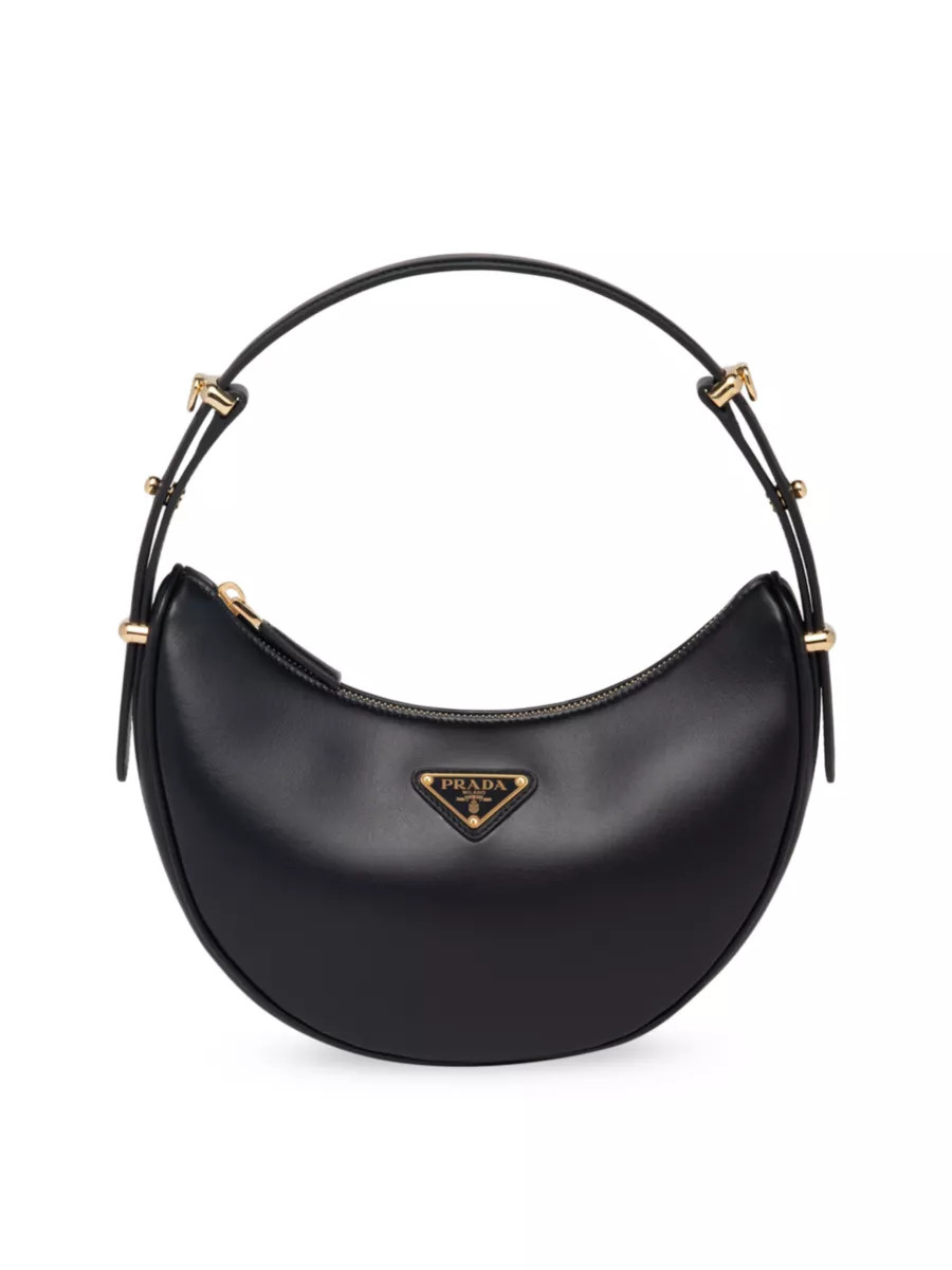 Arqué Leather Shoulder Bag Prada | Saks Fifth Avenue