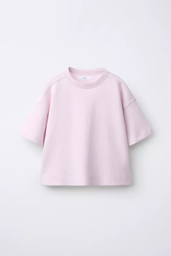 BASIC INTERLOCK T-SHIRT | Zara UK
