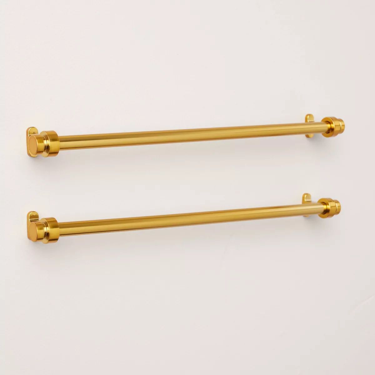 10" Vintage Cuffed Drawer Pulls Brass Plated (Set of 2) - Hearth & Hand™ with Magnolia | Target