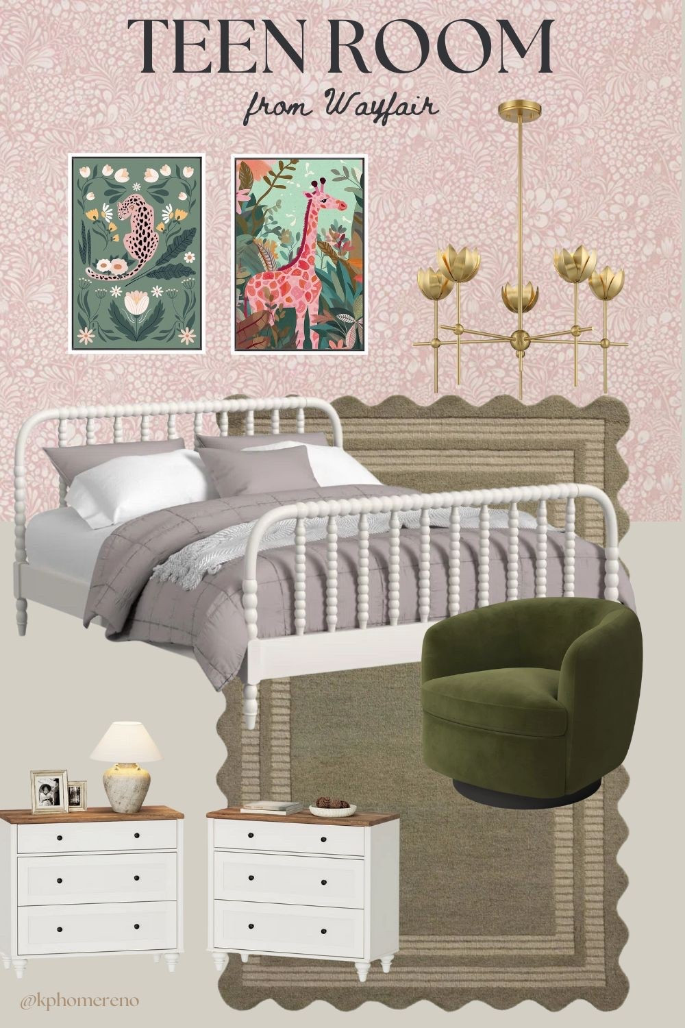 Teen room ideas. Whimsical wallpaper, muted but girly tones, functional and sweet. Tween room

#LTKFindsUnder100 #LTKHome #LTKKids